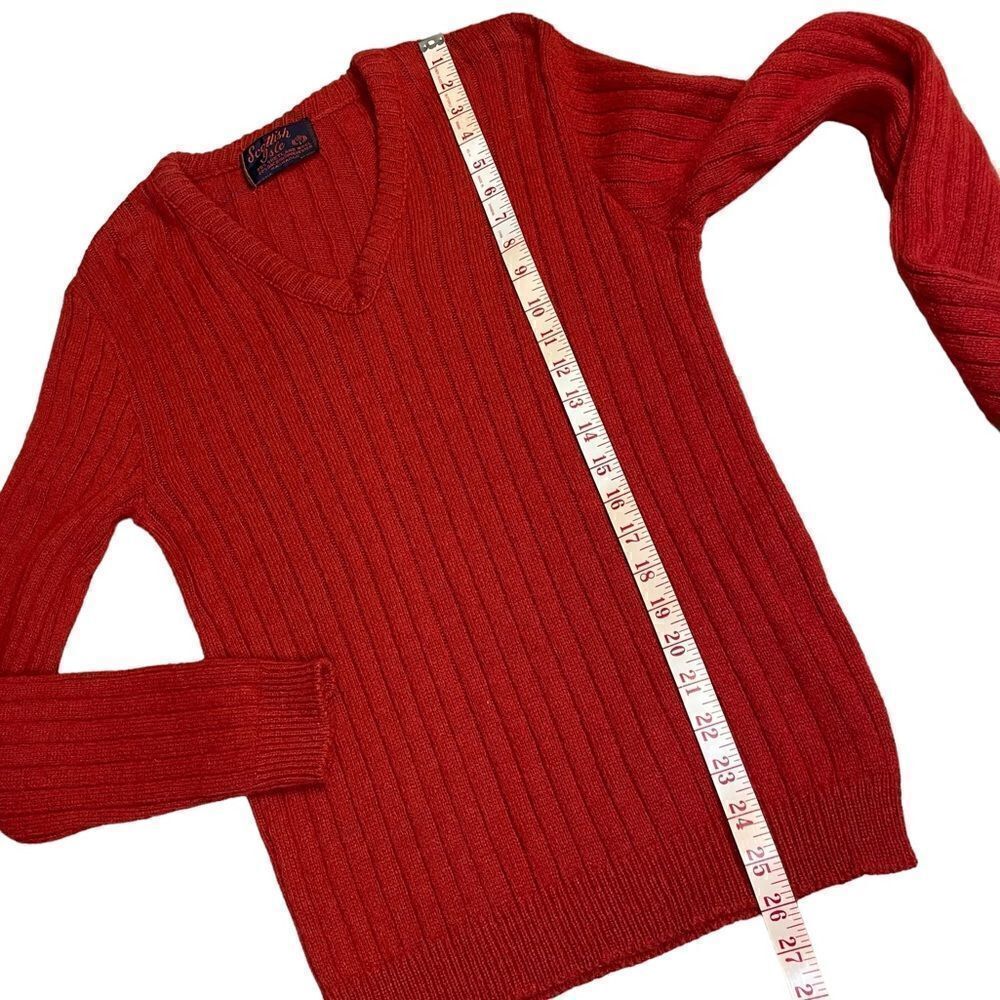 Bernette Scottish Isle Red Sweater Shetland Wool Blend - Picture 6 of 6